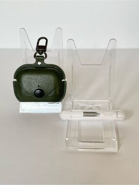 Olive Green Premium Leather Apple AirPods Pro Case & Cleaner Kit 2nd/1st Gen